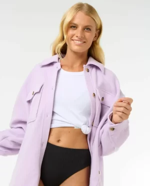 Jackets Rip Curl Women High Tide Fleece Shacket - 1