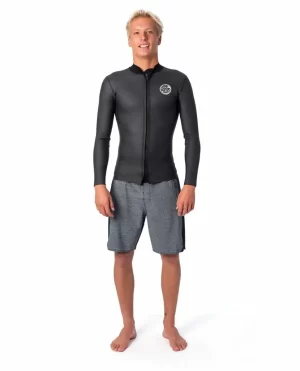 Jackets Vests & Bottoms Men Rip Curl Dawn Patrol 1.5Mm Long Sleeve Front Zip Jacket - 1