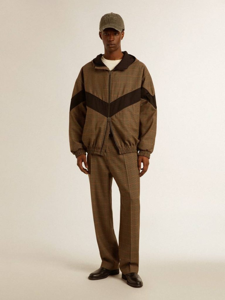 Jeans & Pants Men's Pants In Three-Colored Houndstooth Beige, Black And Red Golden Goose Men - 4
