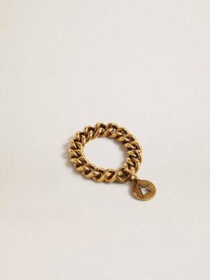Jewelry Ring In Antique Gold Color With Flexible Links Women Antique Gold Golden Goose - 1