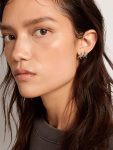 Jewelry Women Women's Stud Earrings In Antique Gold Color With Crystals Golden Goose Antique Gold - 2