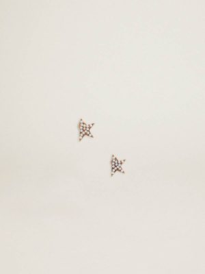 Jewelry Women's Stud Earrings In Antique Gold Color With Decorative Beads Golden Goose Women Antique Gold - 1