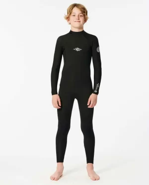 Junior Dawn Patrol Back Zip 3/2Fullsuit Wetsuit Rip Curl Kids Steamers - 1