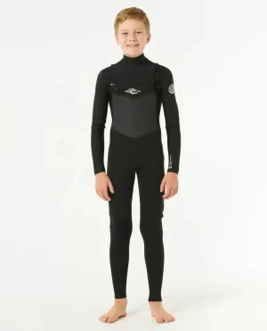 Junior Dawn Patrol Chest Zip 4/3 Wetsuit Fullsuits Kids Rip Curl - 1