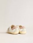 Junior Old School In Leather With Gray Suede Star And Old Rose Heel Tab Little Girls (1-3 Years) Kids Golden Goose - 5