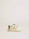 Kids Baby School In Nappa Leather With Musical Print And White Suede Star Newborns Golden Goose - 1