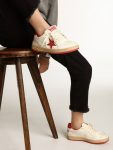 Kids Boys (4-10 Years) Golden Goose Ball Star Young In Nappa With Red Leather Star And Heel Tab - 3