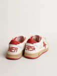 Kids Boys (4-10 Years) Golden Goose Ball Star Young In Nappa With Red Leather Star And Heel Tab - 5