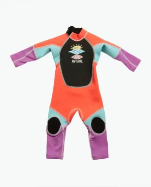 Kids Girls Wetsuits Rip Curl Groms Omega Back Zip Easy On/Off Wetsuit - 1