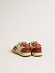 Kids Golden Goose Little Boys (1-3 Years) Ball Star Junior In Nappa With Black Star And Red Leather Inserts - 4