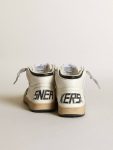 Kids Golden Goose Young Sky-Star In White Nappa With Black Star And Heel Tab Boys (4-10 Years) - 4