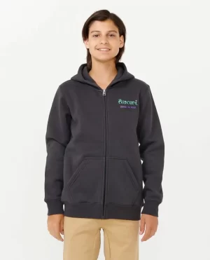 Kids Hoodies & Fleece Rip Curl Shred Till Dead Zip Through Fleece - 1