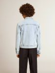 Kids Light Denim Jacket With Embroidery Light Denim Topwear Selection (4-12 Years) Golden Goose - 4