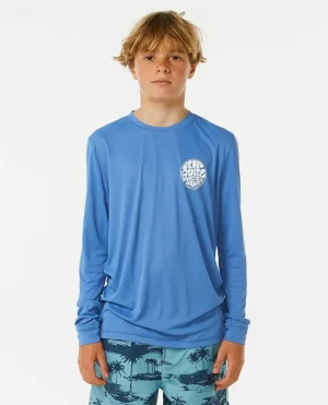 Kids Rash Guards & Vest Rip Curl Icons Surflite Uv Long Sleeve Rash Vest - 1