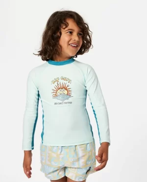 Kids Rip Curl Tubes Upf Long Sleeve Rash Guards & Vest - 1