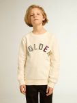 Kids Sweatshirt In Aged White With Multicolor Golden Lettering On The Front Golden Goose Aged White Topwear Selection (4-12 Years) - 2