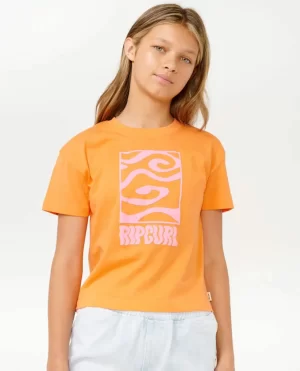 Kids Tops & Tees Rip Curl Sun Sol Logo Crop Tee - 1