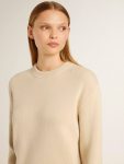 Knitwear Women Women's Beige Sweater With 'Golden' Lettering On The Back Beige Golden Goose - 5