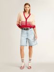 Knitwear Women's Cardigan In Cream With Red Stripes Cream Women Golden Goose - 3