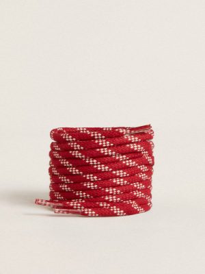 Laces Women Golden Goose Red Red Cotton Laces With Red Aglet - 1