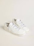 Laces Women Swarovski Laces With Contrasting Gray Logo Golden Goose Optical White - 3