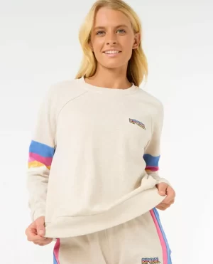 Las Dalias Raglan Crew Rip Curl Women Hoodies & Fleece - 1