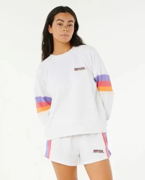 Las Dalias Raglan Crew Women Rip Curl Hoodies & Fleece - 1
