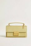 Letter F Charm In Gold-Colored Brass With Crystals Golden Goose Women Gold Bag Accessories - 4