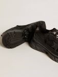 Lightstar Men Golden Goose Men’s Lightstar With Black Leather And Mesh Upper And Black Star - 3