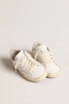 Little Girls (1-3 Years) Kids White Golden Goose Super-Star Junior With Silver Leather Star And Pink Heel Tab - 2