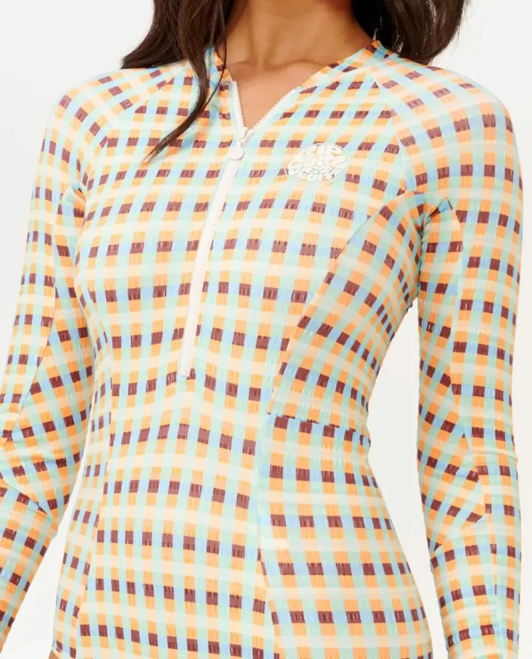 Lottie Check Long Sleeve Upf Surf Suit Rip Curl Surf Suits Women - 4
