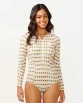 Lottie Check Long Sleeve Upf Surf Suit Rip Curl Surf Suits Women - 5