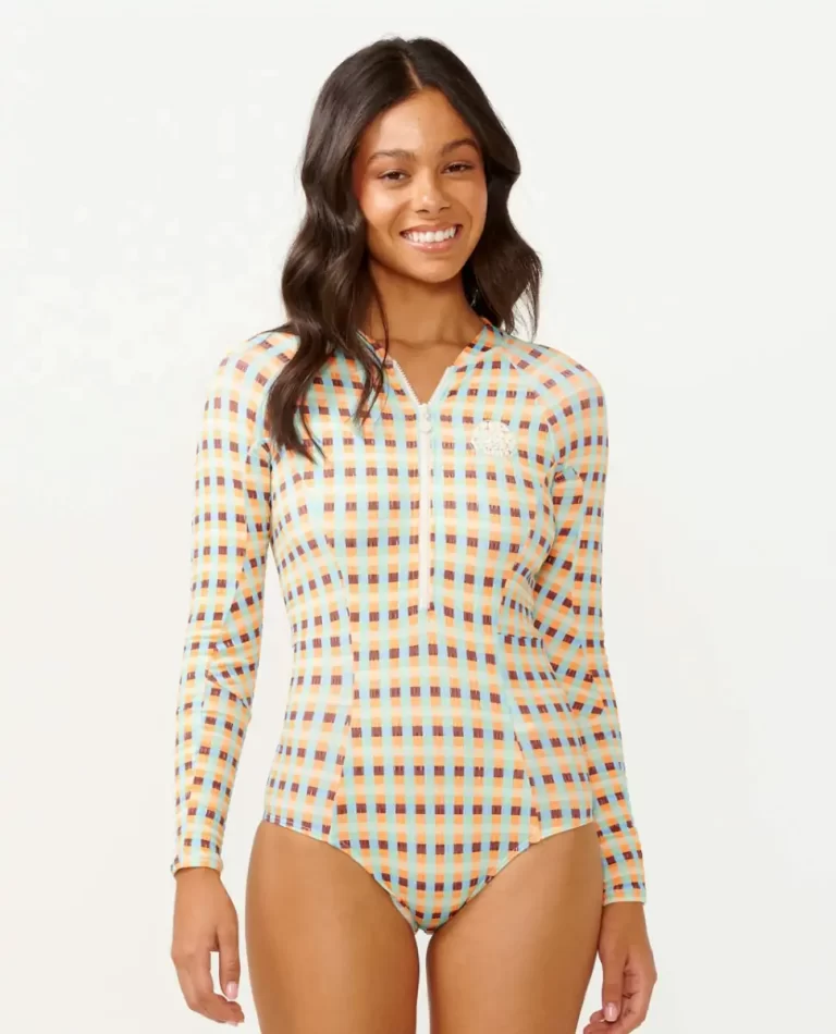 Lottie Check Long Sleeve Upf Surf Suit Rip Curl Surf Suits Women - 5
