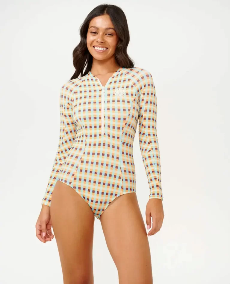 Lottie Check Long Sleeve Upf Surf Suit Rip Curl Surf Suits Women - 1