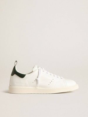Men Bio-Based Starter With Green Leather Heel Tab Starter Golden Goose - 1