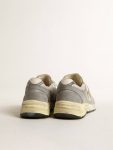 Men Dad-Star Golden Goose Men’s Dad-Star In Suede And Mesh With White Leather Star And Heel Tab - 4