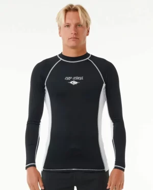 Men Fade Out Uv Long Sleeve Rash Guard Rip Curl Rash Guards - 1