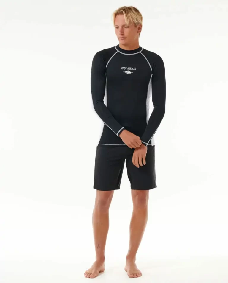 Men Fade Out Uv Long Sleeve Rash Guard Rip Curl Rash Guards - 4