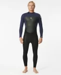 Men Fullsuits Omega 4/3 Back Zip Fullsuit Wetsuit Rip Curl - 1