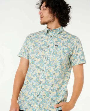 Men Fun Times Ditsy Short Sleeve Shirt Rip Curl Shirts & Flannels - 1