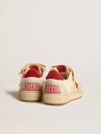 Men Golden Goose Ball Star Men’s Ball Star Lab In Nappa And Pvc With Red Suede Star And Heel Tab - 4