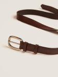 Men Golden Goose Brown Houston Belt In Washed Leather Belts - 3