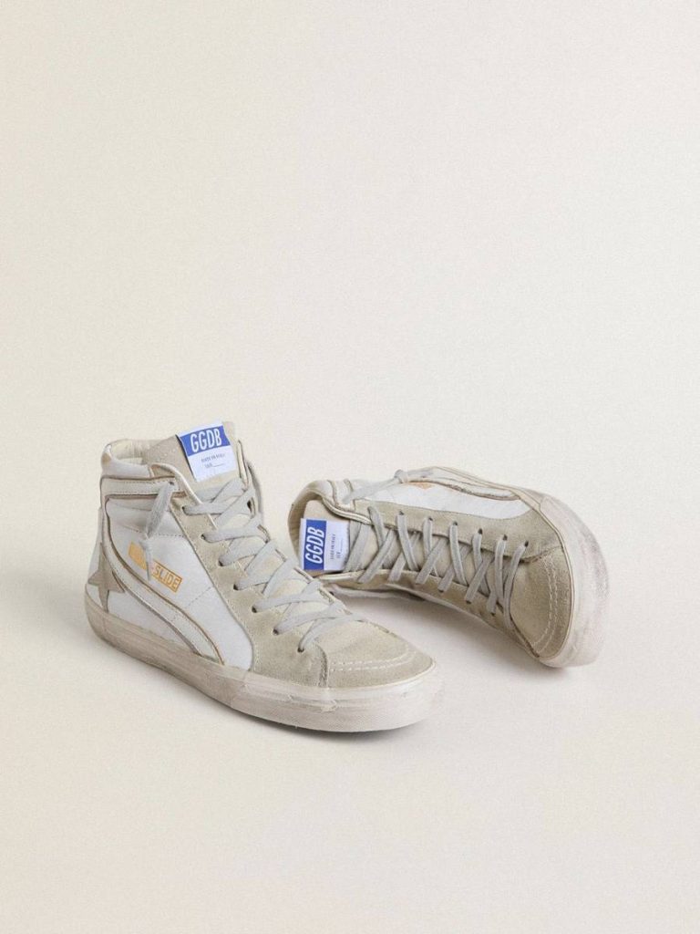 Men Golden Goose Slide Men's Slide In Leather With Suede Details - 2