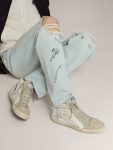 Men Golden Goose Slide Men's Slide In Leather With Suede Details - 3