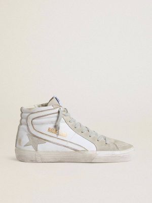 Men Golden Goose Slide Men's Slide In Leather With Suede Details - 1