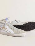 Men Golden Goose Slide Men's Slide In Leather With Suede Details - 4