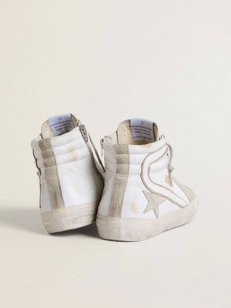 Men Golden Goose Slide Men's Slide In Leather With Suede Details - 5