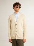 Men Knitwear Beige Golden Goose Men’s Beige Cardigan With 'Golden' Lettering On The Back - 2