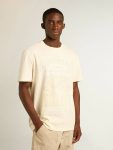 Men Men’s Aged White Cotton T-Shirt With Print On The Front Aged White Golden Goose T-Shirts & Polo Shirts - 5