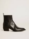 Men Men’s Low Debbie Boots In Black Leather Golden Goose Black Boots - 1
